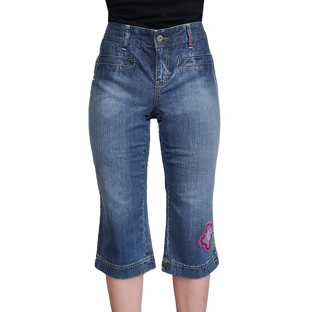 Tommy Hilfiger Vintage Embroidered Denim Capri